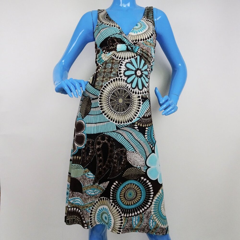 Best Emilie Summer Sleeveless Babydoll Dress S 4 6 Retro Mod Y2K Stretch Travel